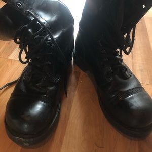 Woman’s military style boots